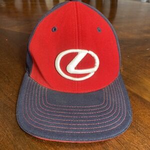 Lexus Minnesota Twins Baseball Hat Red Blue 7 3/8 -8 M/XL Performance Flex Fit‎